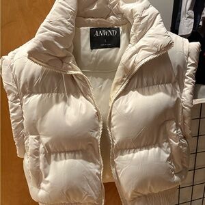 Women's Cream Puffer Jacket